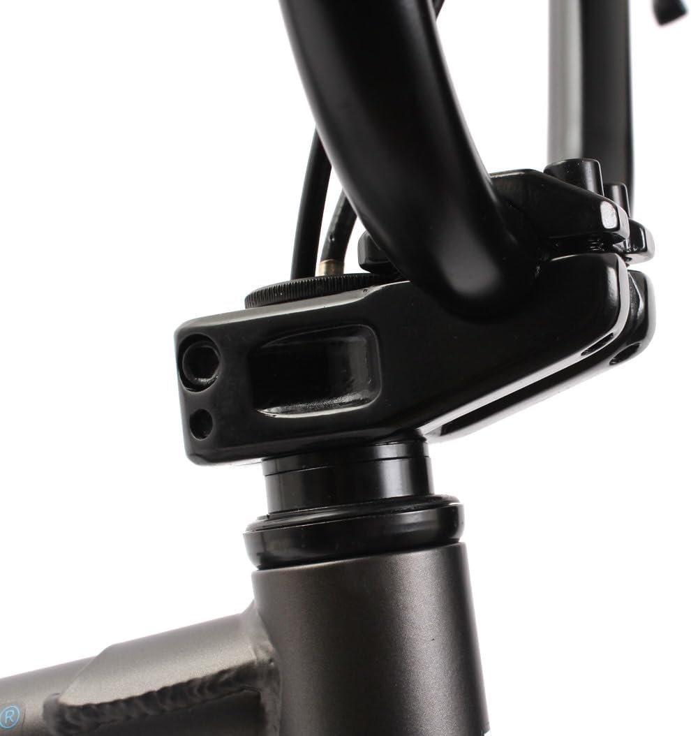 KHEbikes BMX Cykel Chris BÖHM, 20 tum, patenterad Affix 360° rotor, matt mörkgrå, lätt vikt – endast 11,3 kg!