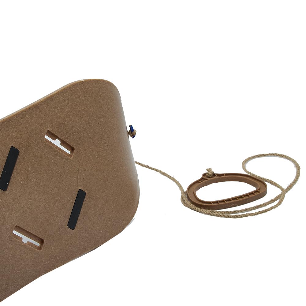 MOLTI PRO ECO Wood snowboard för barn från 5 år med bindningar och dragrep, 80 x 23 cm, halkfri, kälke, första träning