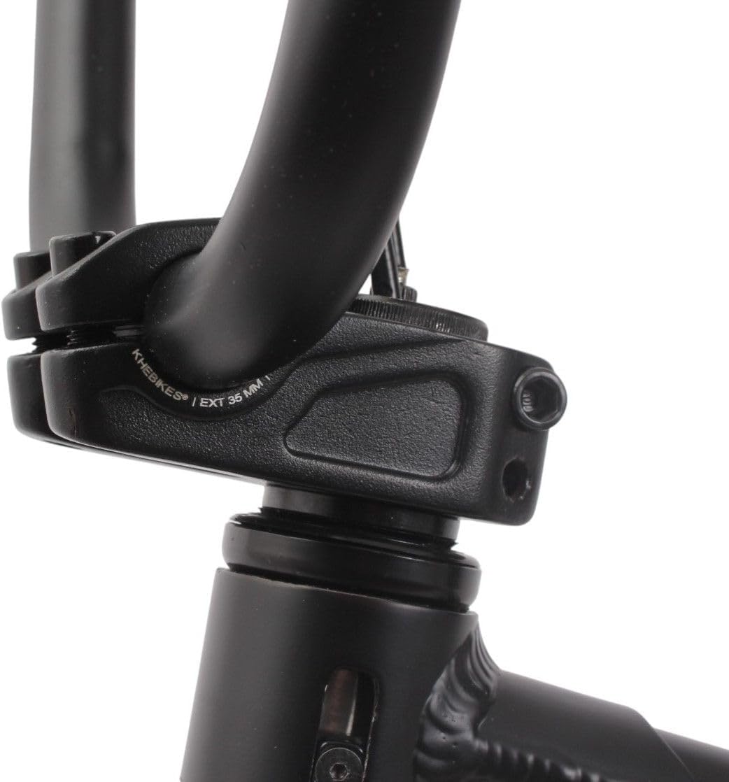 KHE Blaze 18 tums BMX-cykel 2025 – 9,3 kg lätt, aluminiumram, 360° rotor, U-bromsar v/h, industri-sparklager – Freestyle BMX för barn från 125 cm – park, gata, pumpspår – svart