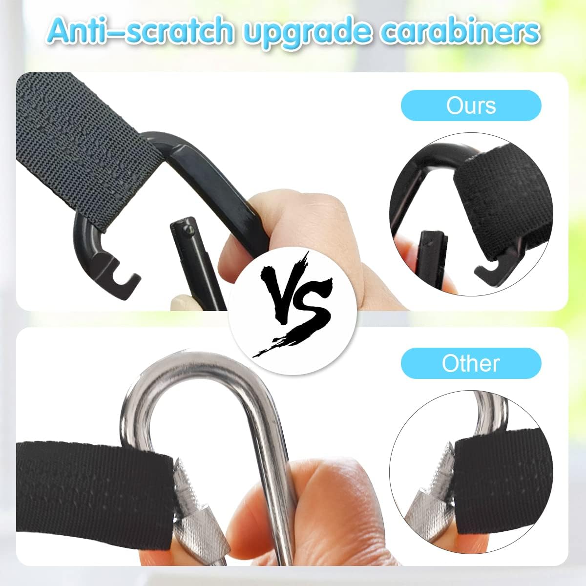 Grassman Liten hängmatta för barn camping bärbar hängmatta för pojkar flickor pojkar ultralätt ryggsäck mini hängmattor med remmar ett paket himmelsblå