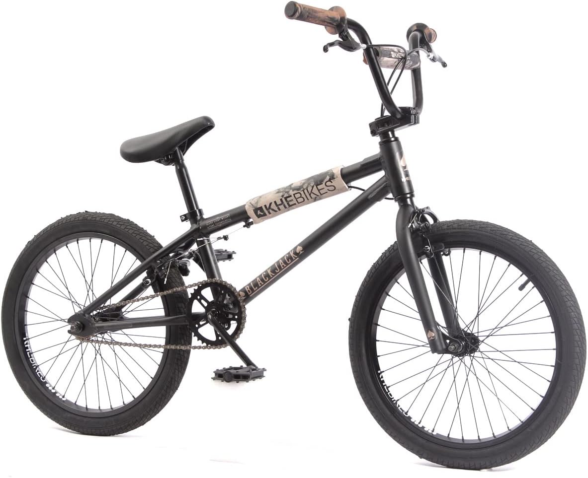 KHEbikes KHE BMX cykel svart jack svart aluminium 20 tum med Affix-rotor endast 10,2 kg