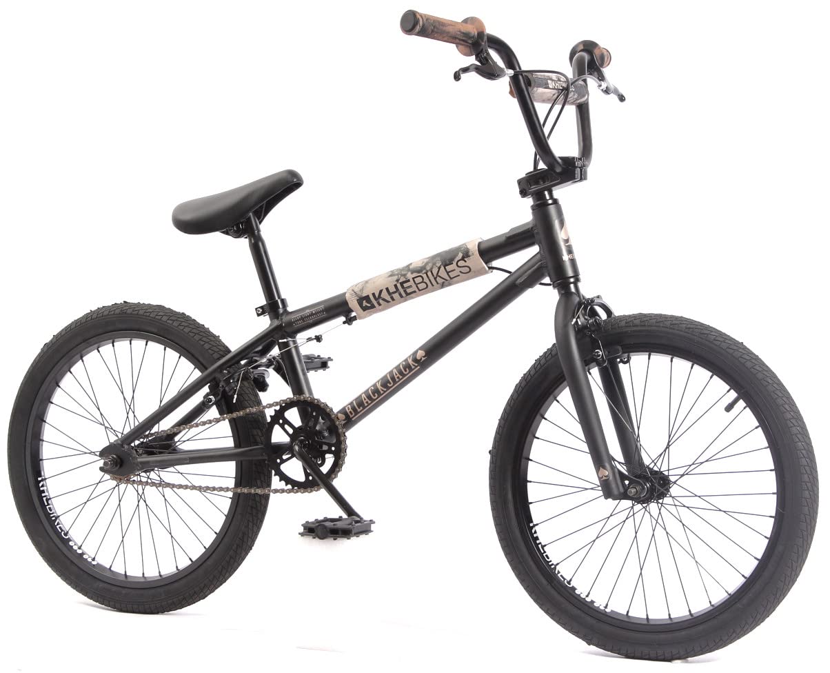 KHEbikes KHE BMX cykel svart jack svart aluminium 20 tum med Affix-rotor endast 10,2 kg