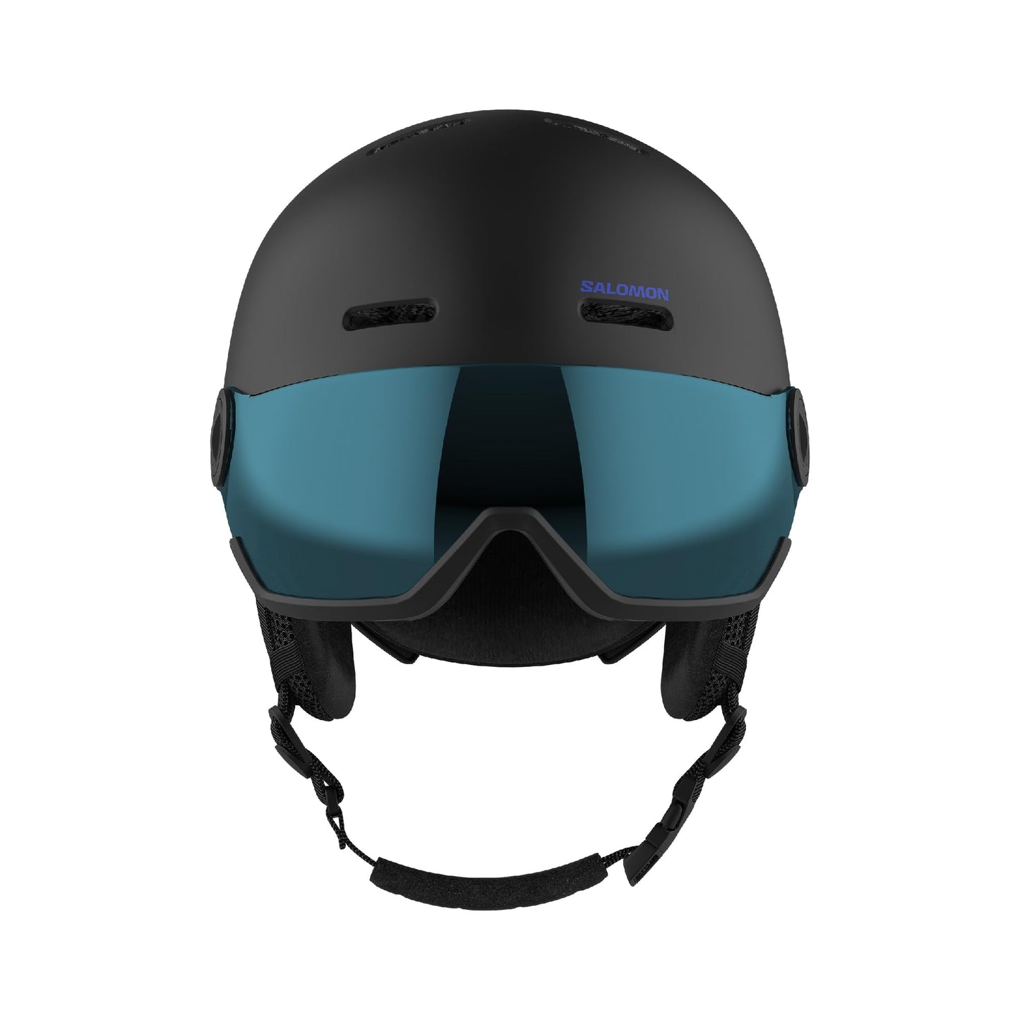 Salomon Orka Visor barnhjälm skidor snowboard, integrerad bekvämlighet, lätt att justera passform och lätt