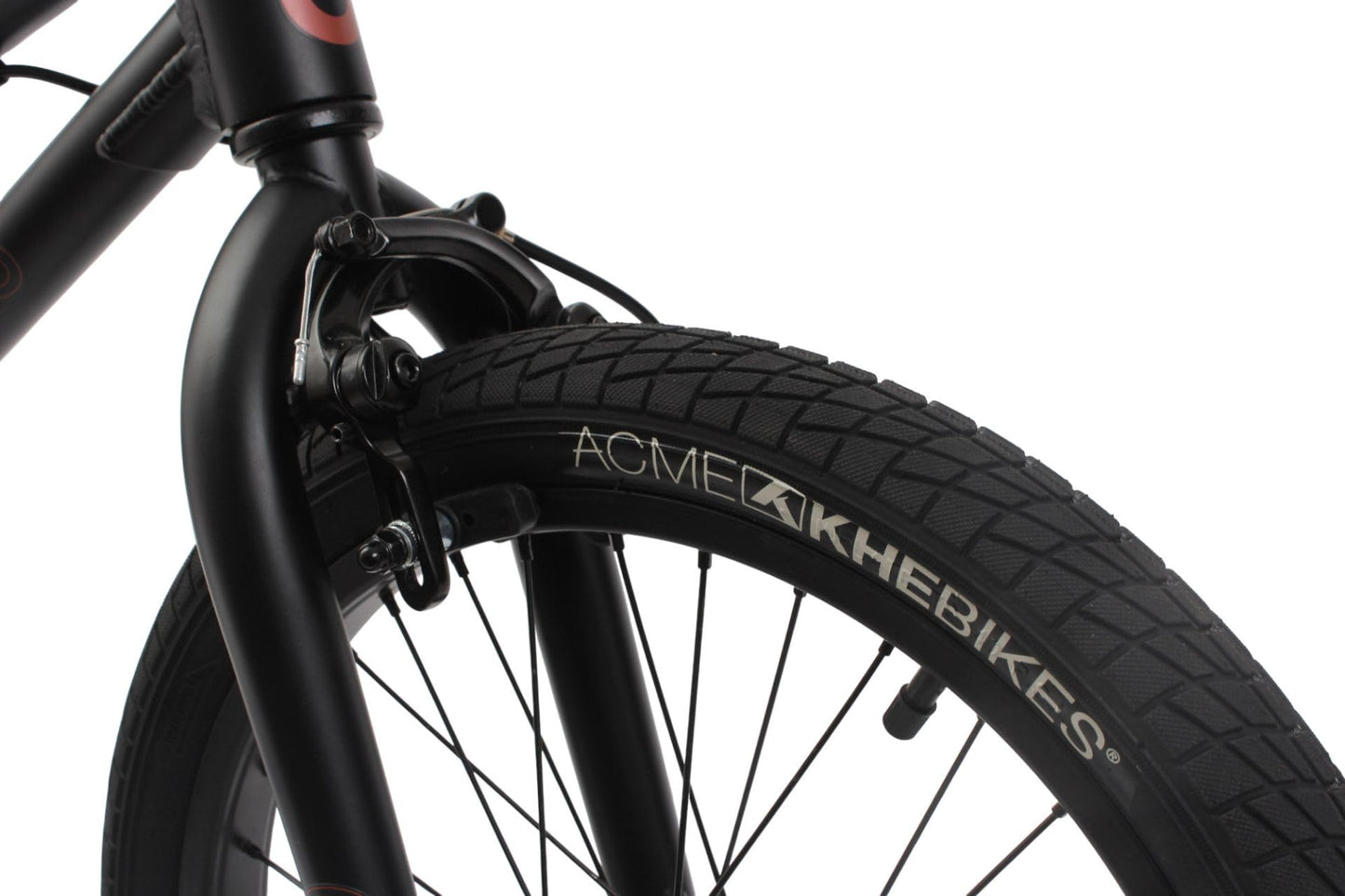 KHE Blaze 18 tums BMX-cykel 2025 – 9,3 kg lätt, aluminiumram, 360° rotor, U-bromsar v/h, industri-sparklager – Freestyle BMX för barn från 125 cm – park, gata, pumpspår – svart