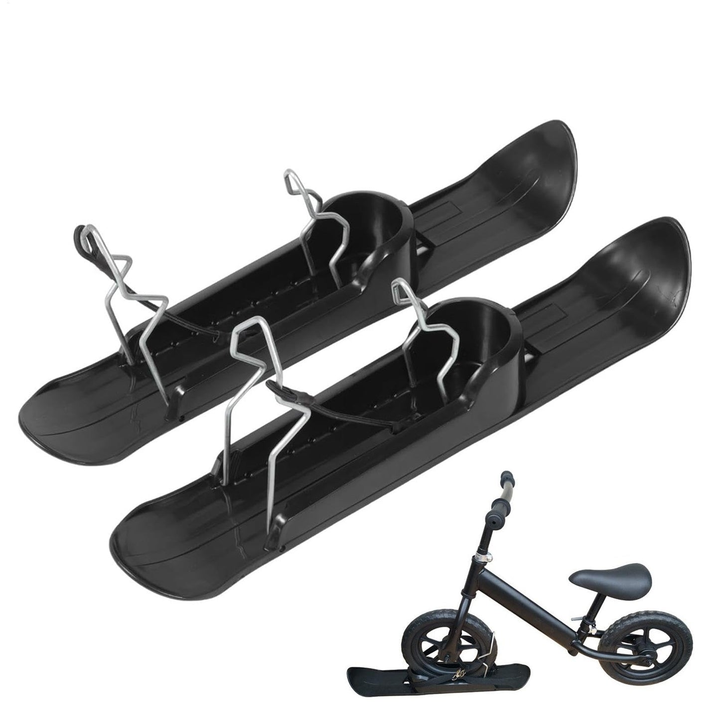 Snow Bike Skis, Skis For Bike - Snow Sledge Board Set Snow Sled Kids Snowboard - Bärbara cyklar Snowboard Ski Kit, Balanscykeltillbehör för barn, familj, vänner