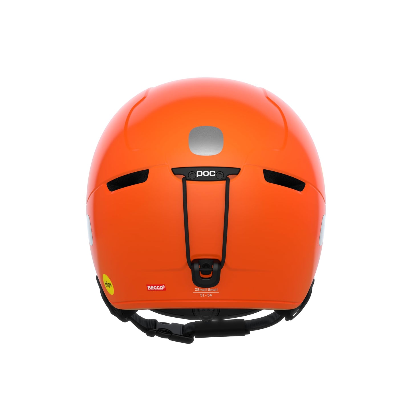 POC POCito Obex MIPS – lätt och justerbar skid- och snowboardhjälm för barn med RECCO-reflektor, fluorescent orange, M-L (55–58 cm)