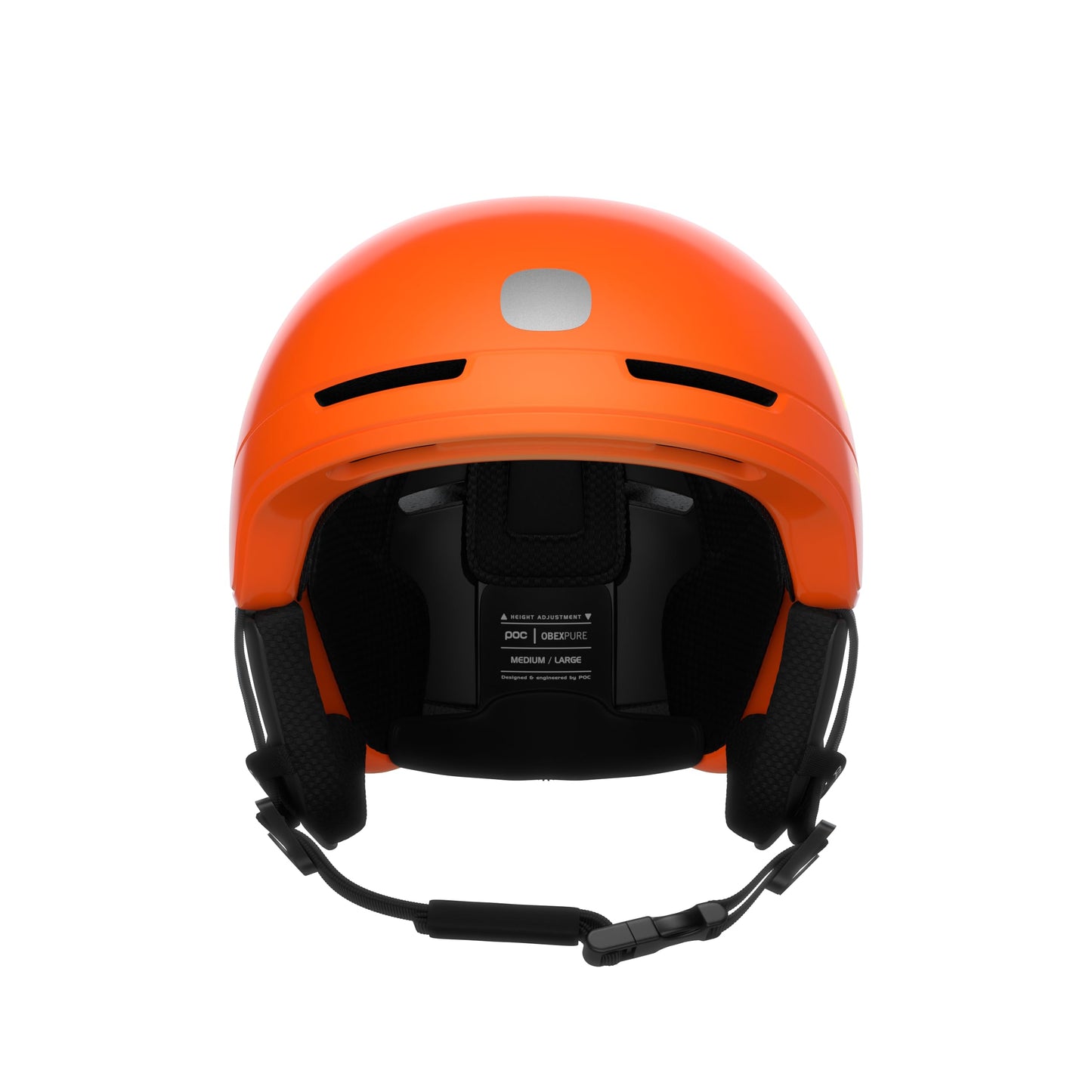 POC POCito Obex MIPS – lätt och justerbar skid- och snowboardhjälm för barn med RECCO-reflektor, fluorescent orange, M-L (55–58 cm)