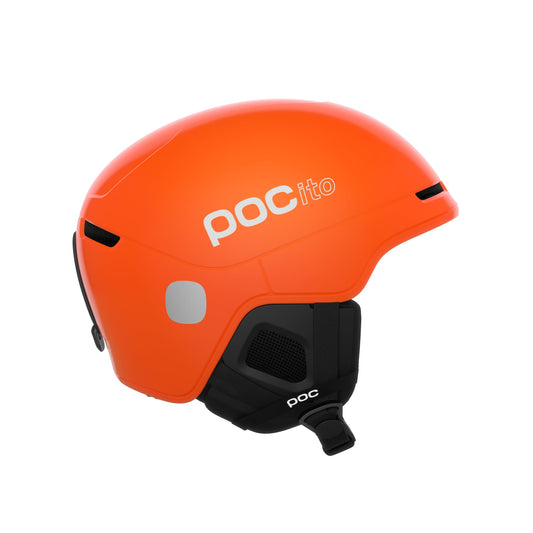POC POCito Obex MIPS – lätt och justerbar skid- och snowboardhjälm för barn med RECCO-reflektor, fluorescent orange, M-L (55–58 cm)