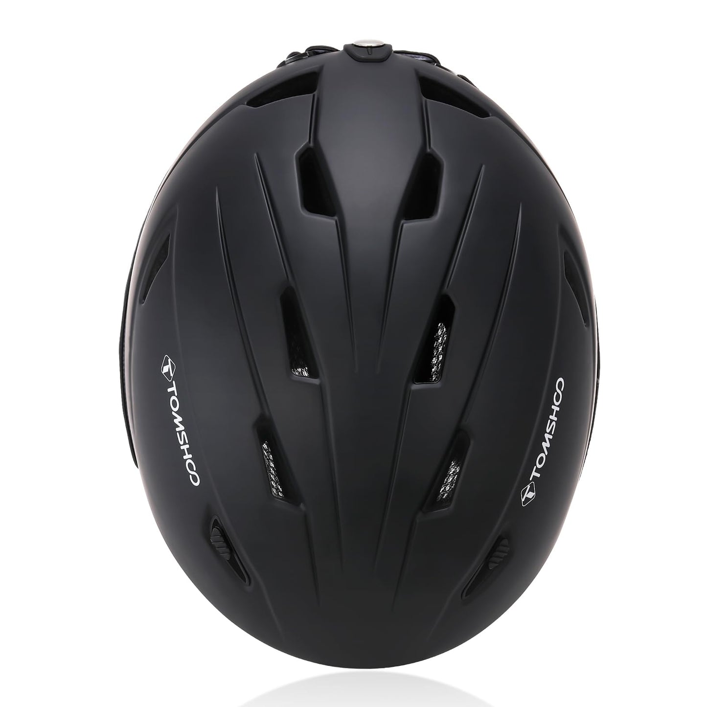 TOMSHOO Skidhjälmset, Snowboardhjälm med Skidglasögon, Öronskyddsventiler Skidhjälm och Skidglasögon för Män och Kvinnor