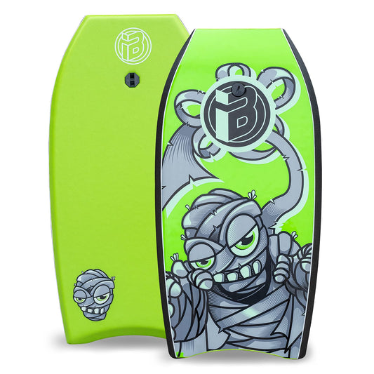 Kroppsbräda, 33 tums lätt bodyboard med EPS-fodral, premiumkoppel och handledsrem surfing