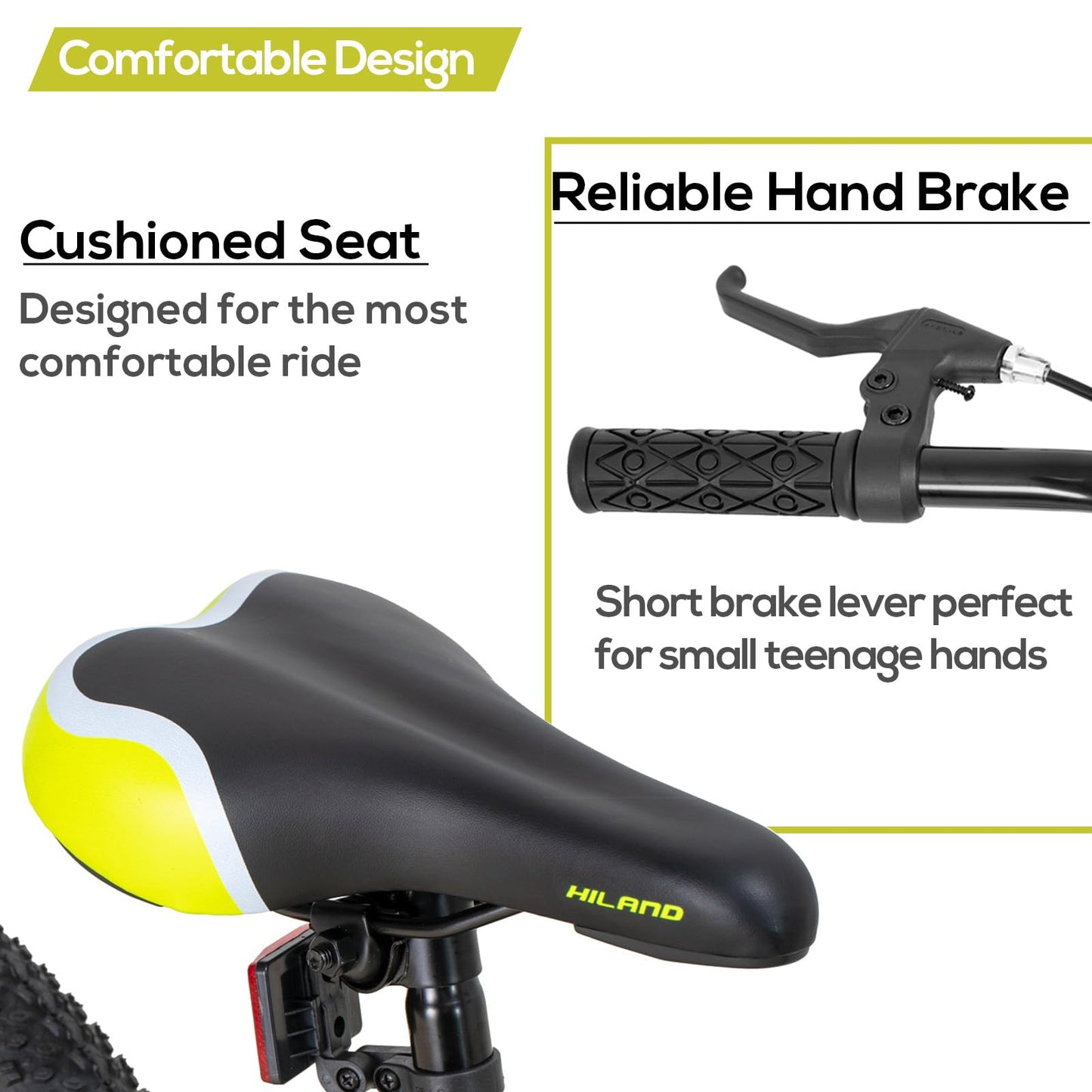 Hiland 20 tums mountainbike för barn, barncyklar för pojkar och flickor, flera färger