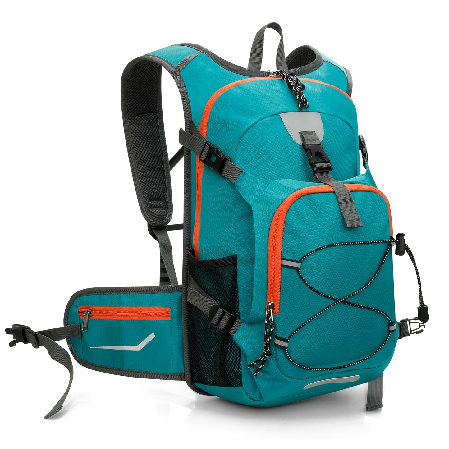 Cozary Barnryggsäck 18 L, bekväm vandringsryggsäck för barn med reflekterande band, vattentät vandring pojkar 6–12 år, för utflykter, utomhusaktiviteter, skola