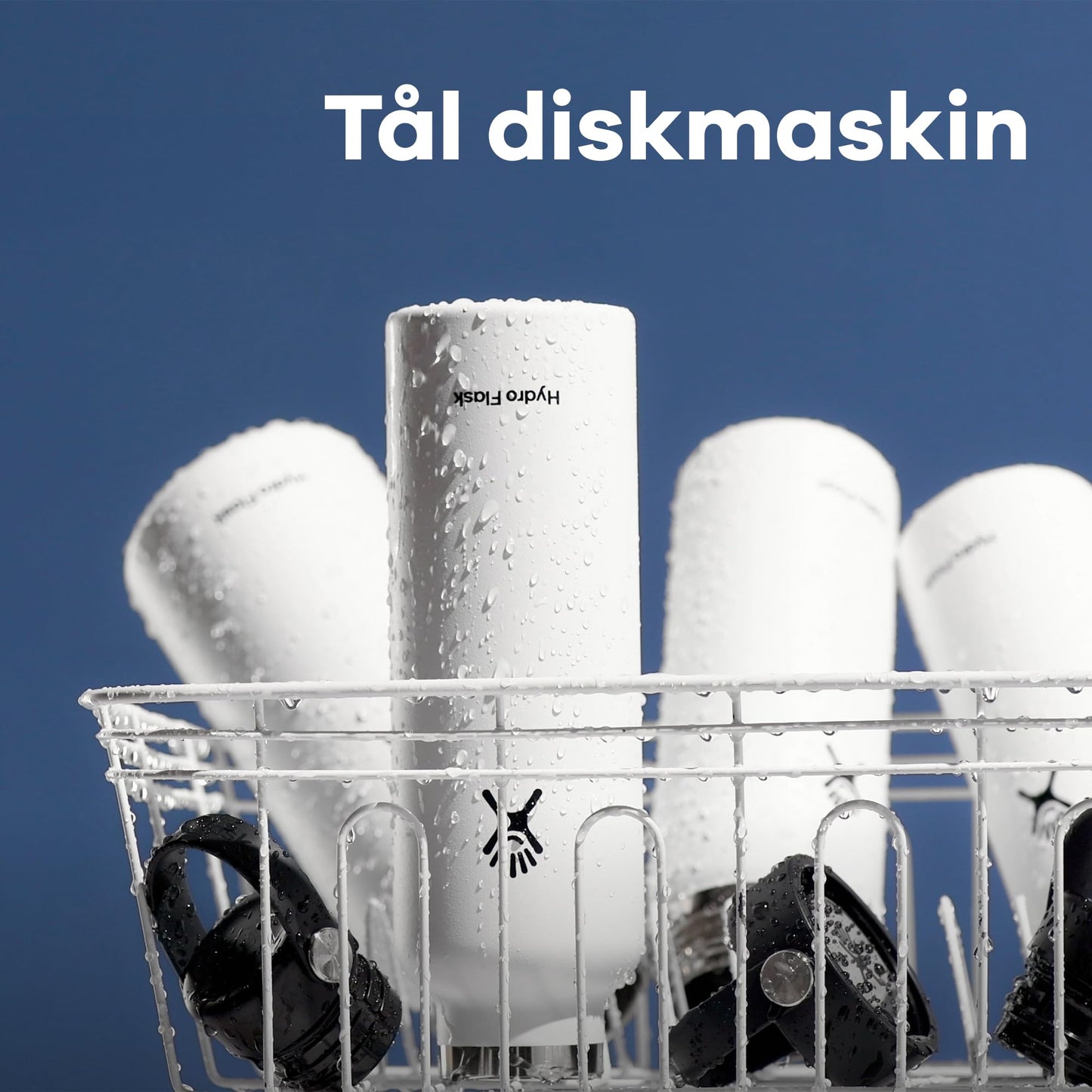 HYDRO FLASK - Drickflaska 946 ml (32 oz) - Vakuumisolerad stålflaska i rostfritt stål med läckagesäker Flex Cap med rem - Flaska BPA-fri - Bredmun - Stone