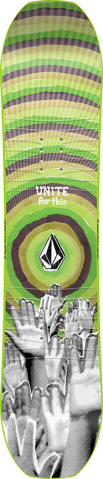 Nitro Snowboards pojkar ribbor barn xVOLC ´23, allmountainboard, twin, platt utsvängd, softride