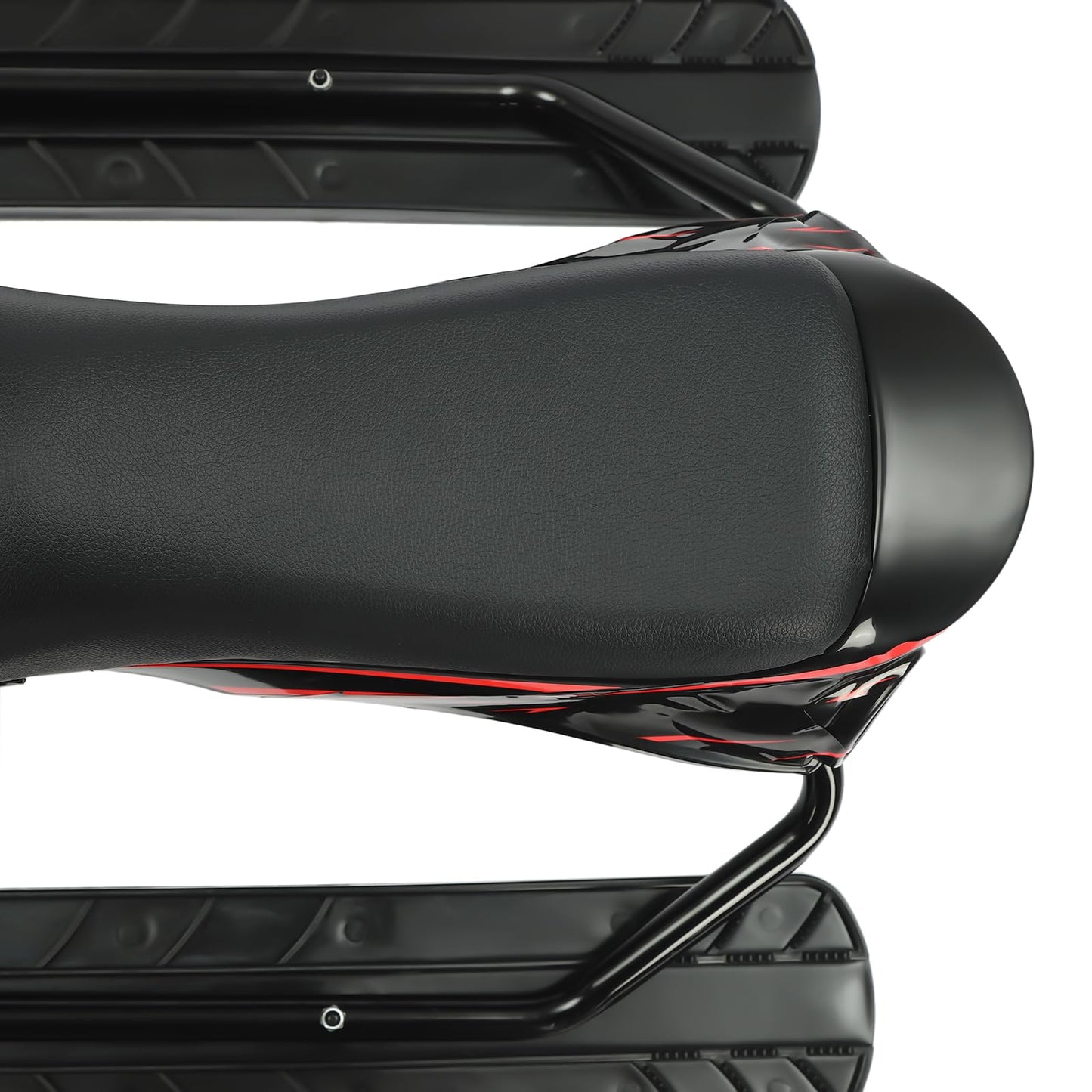 Släde, barnsläde med fotbromsar och dragrep, lastkapacitet 80 kg, justerbar kudde, snösläde för barn från 3 år