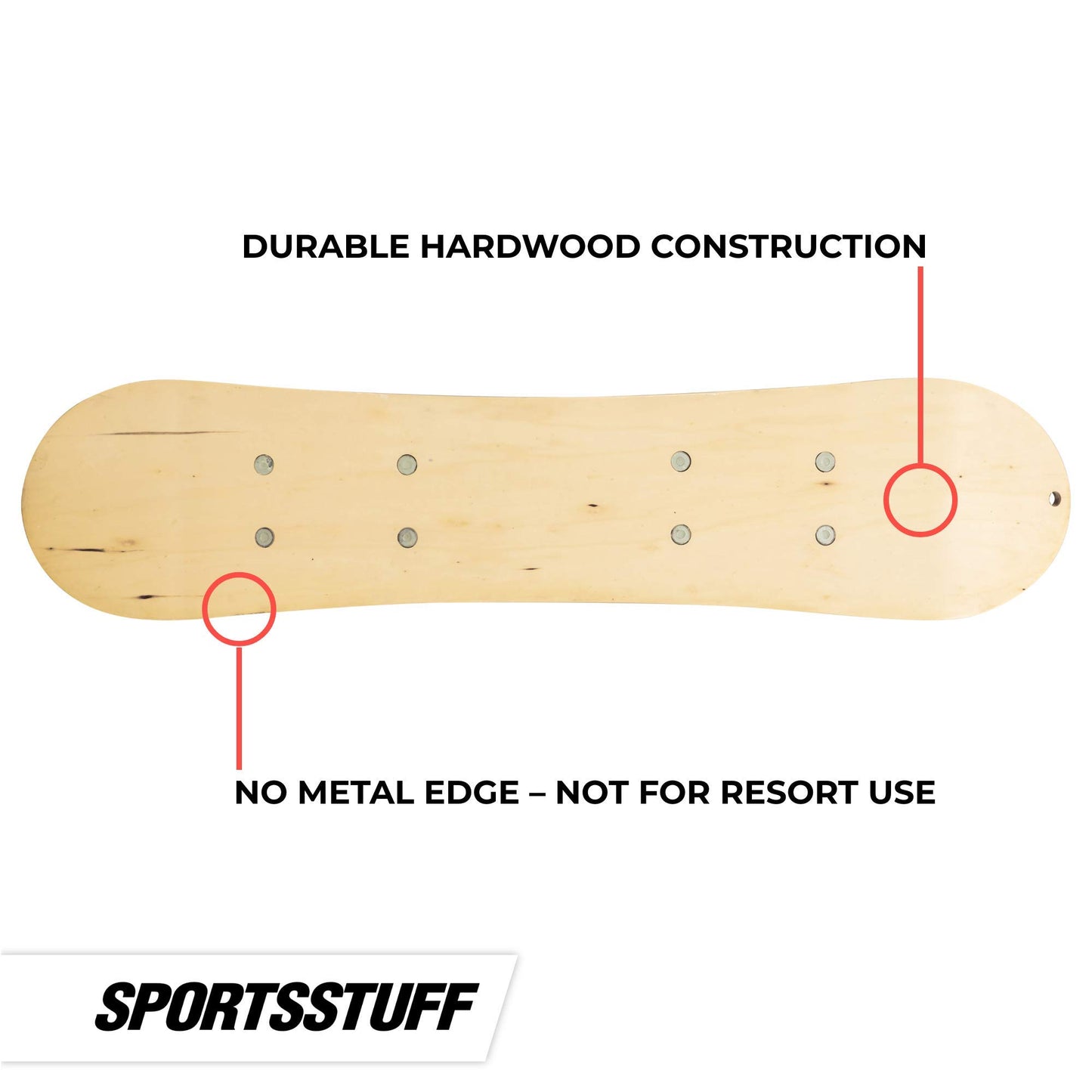 Flyghuvud snö Ryder hårt trä snowboard w/kardborrbindningar