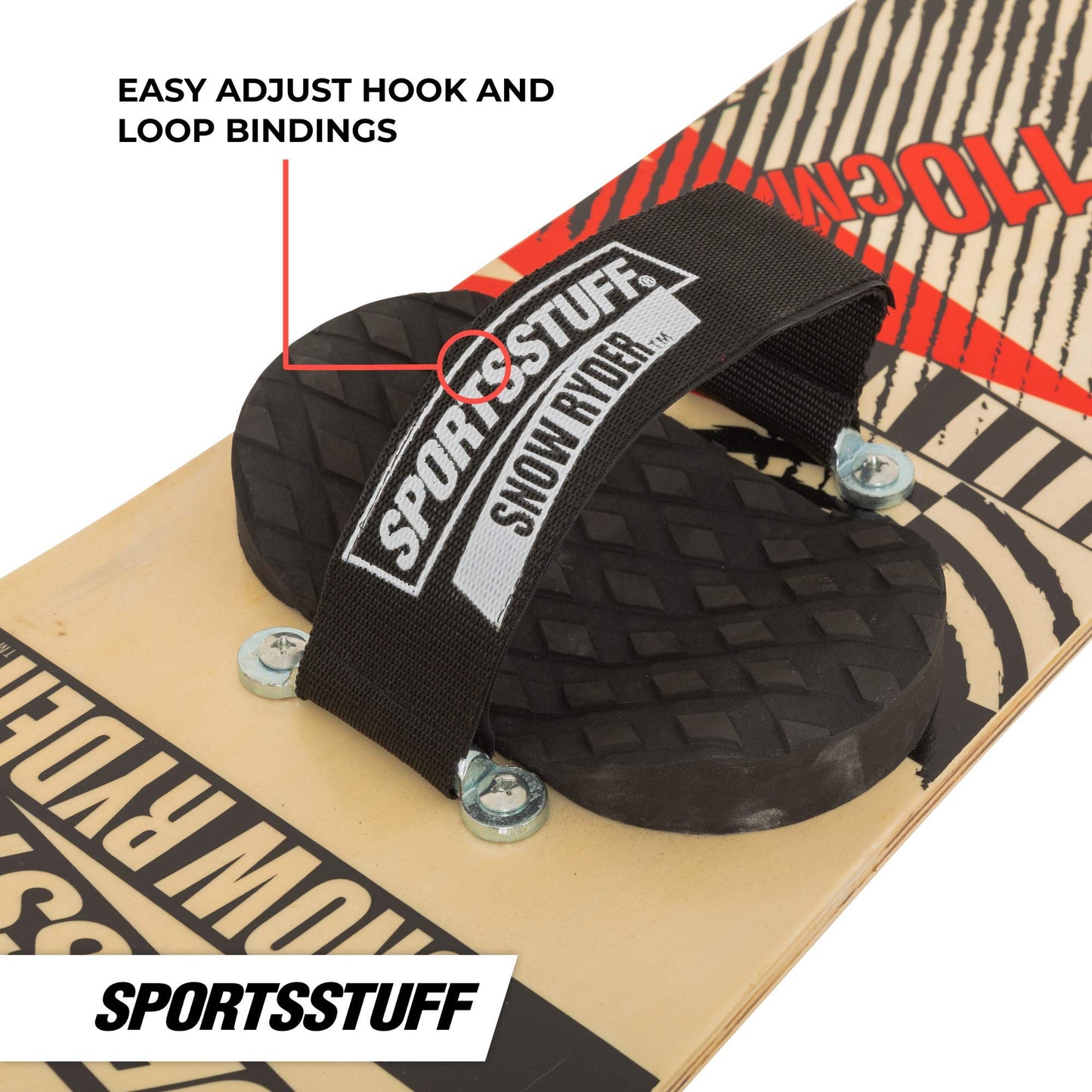 Flyghuvud snö Ryder hårt trä snowboard w/kardborrbindningar