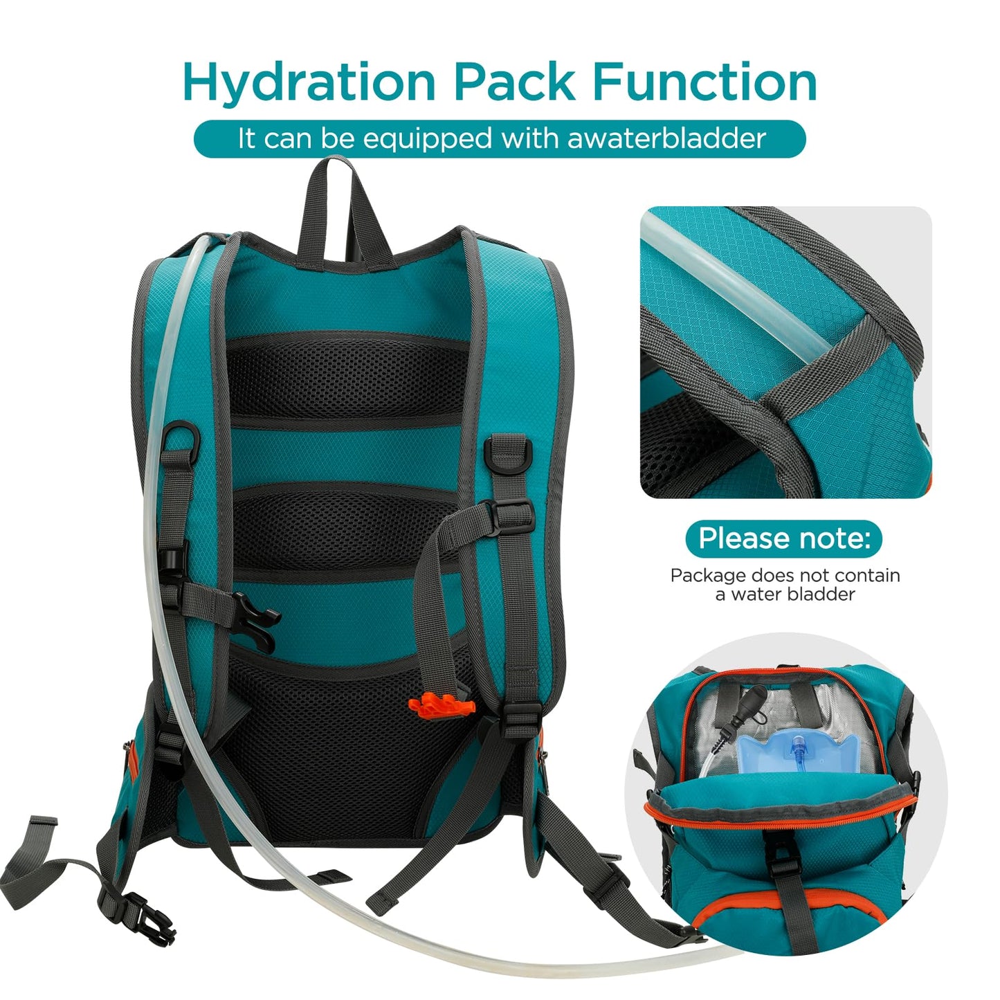 Cozary Barnryggsäck 18 L, bekväm vandringsryggsäck för barn med reflekterande band, vattentät vandring pojkar 6–12 år, för utflykter, utomhusaktiviteter, skola