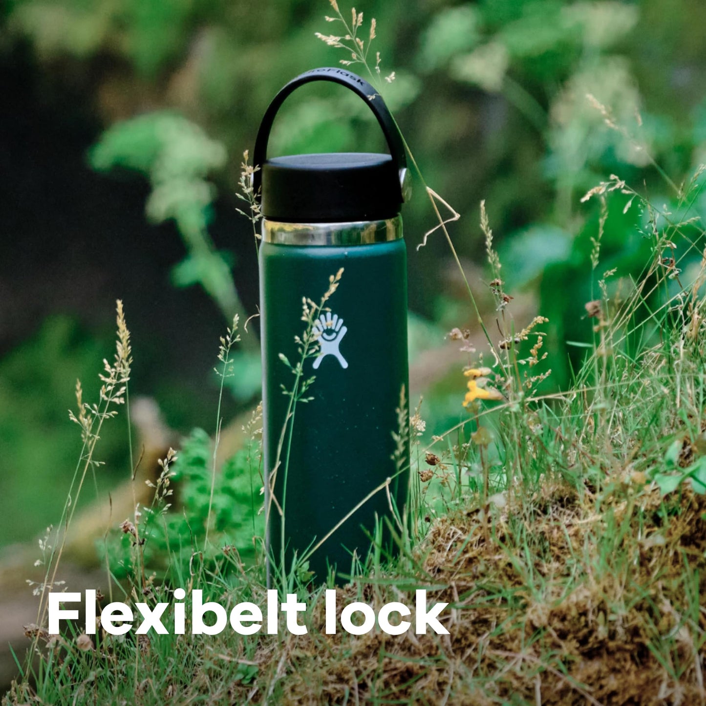 HYDRO FLASK - Drickflaska 946 ml (32 oz) - Vakuumisolerad stålflaska i rostfritt stål med läckagesäker Flex Cap med rem - Flaska BPA-fri - Bredmun - Stone