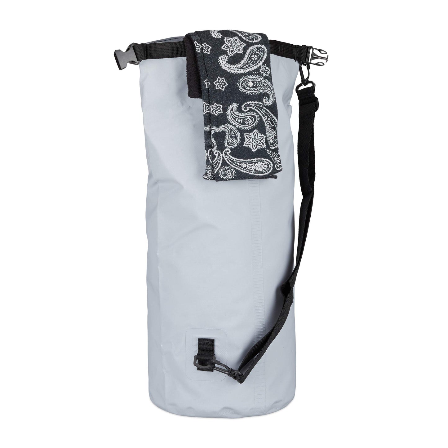Relaxdays Ocean Pack, 20 l, vattentät, packsäck, lätt torrväska, torrväska, segling, skidåkning, snowboard, färg
