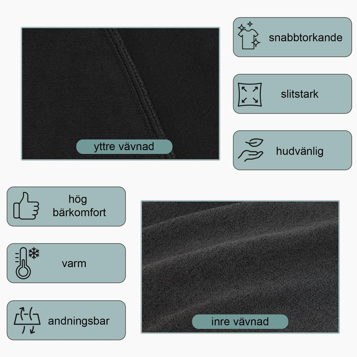 ALPIDEX Termisk underställ set barns termounderkläder funktionella underkläder sportunderkläder skidunderställ varma sport pojke flicka vinter fotboll