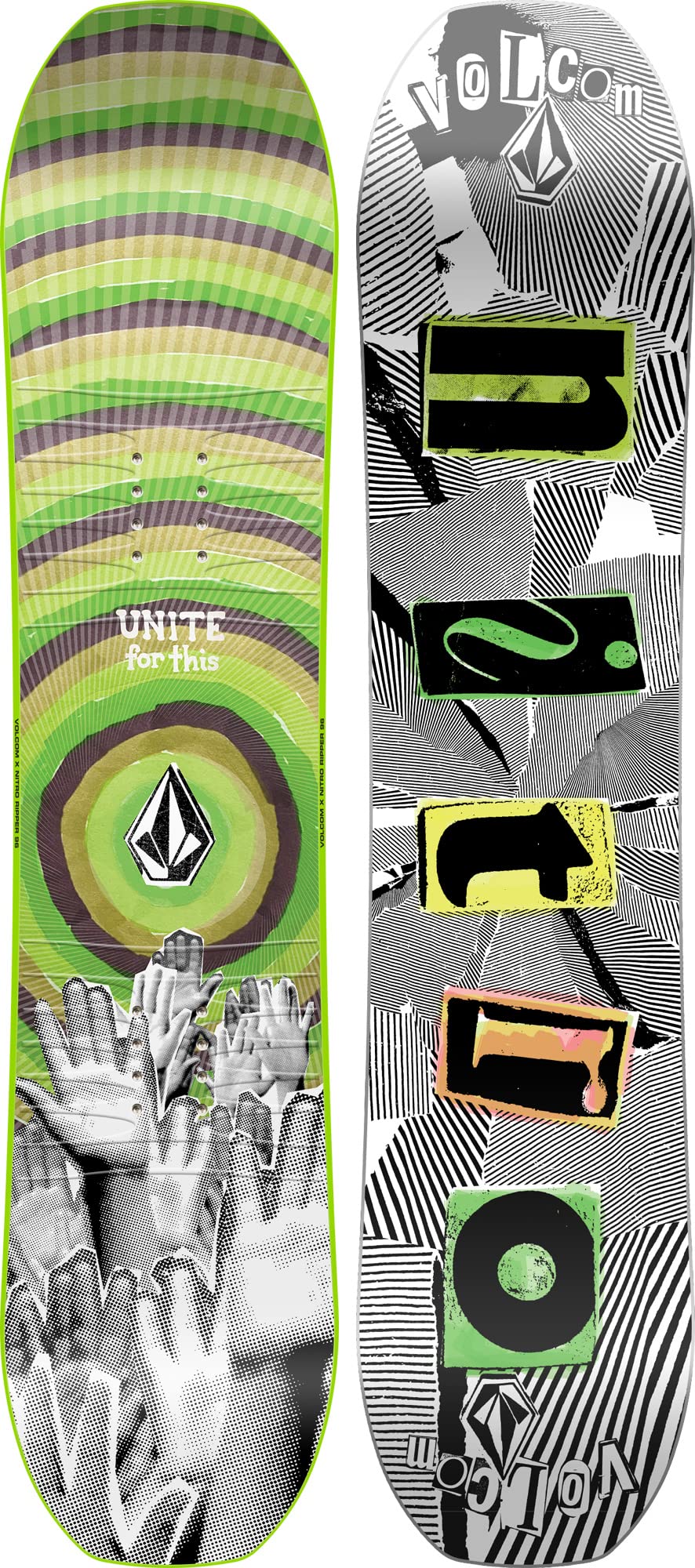 Nitro Snowboards pojkar ribbor barn xVOLC ´23, allmountainboard, twin, platt utsvängd, softride