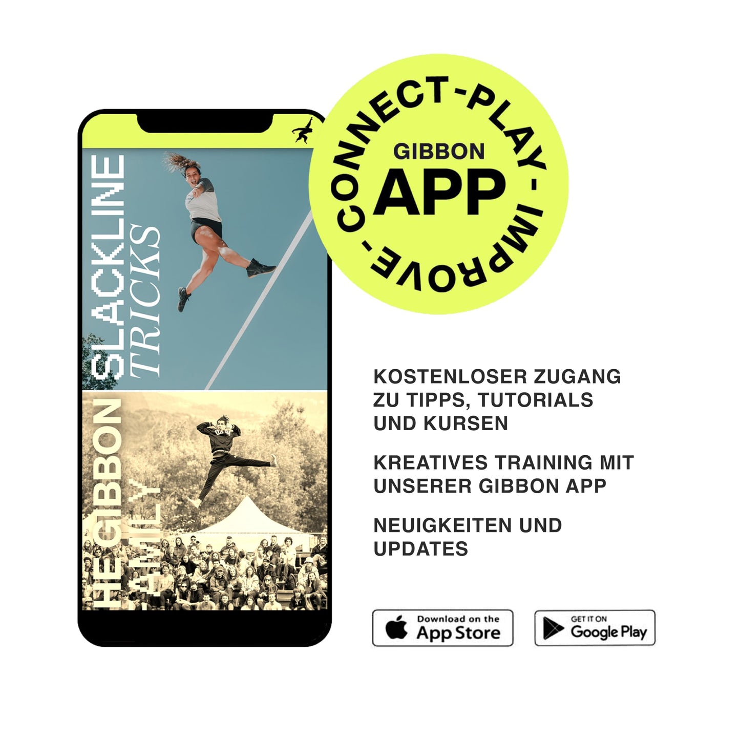 Gibbon Slacklines ClassicLine komplett set inklusive trädskydd | 15 m | TÜV-testad | balan och kul med studsmatteeffekt | Ergonomisk spärrhake | Perfekt för nybörjare och avancerade