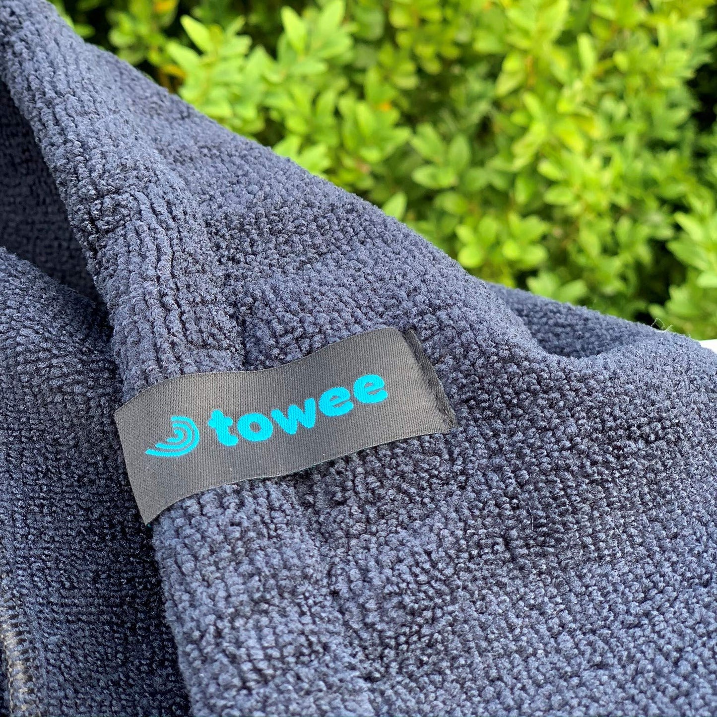 Towee Surf poncho, barnponcho, badhandduk, surfhandduk för barn, huvhanddukar, blå.